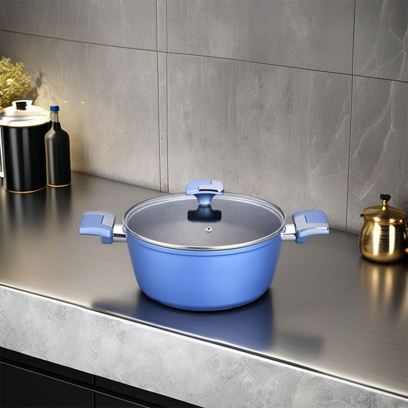 Non Stick Heat-Resistant Outer Layer Forged Aluminium Cooking Pot Cookware