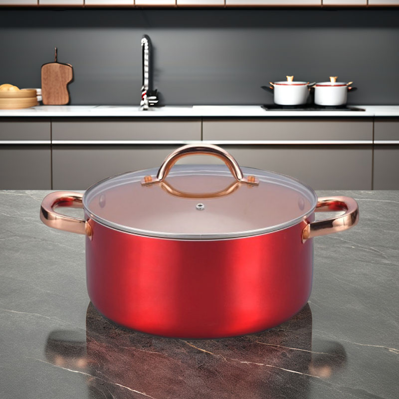 Stainless Steel Copper Cooking Pots Pressed Cookware