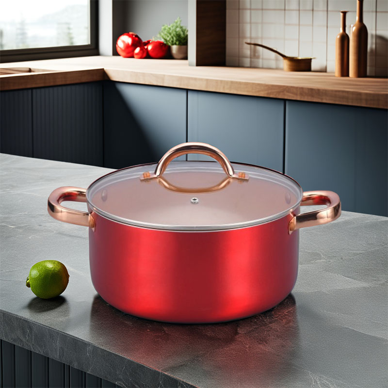 Stainless Steel Copper Cooking Pots Pressed Cookware