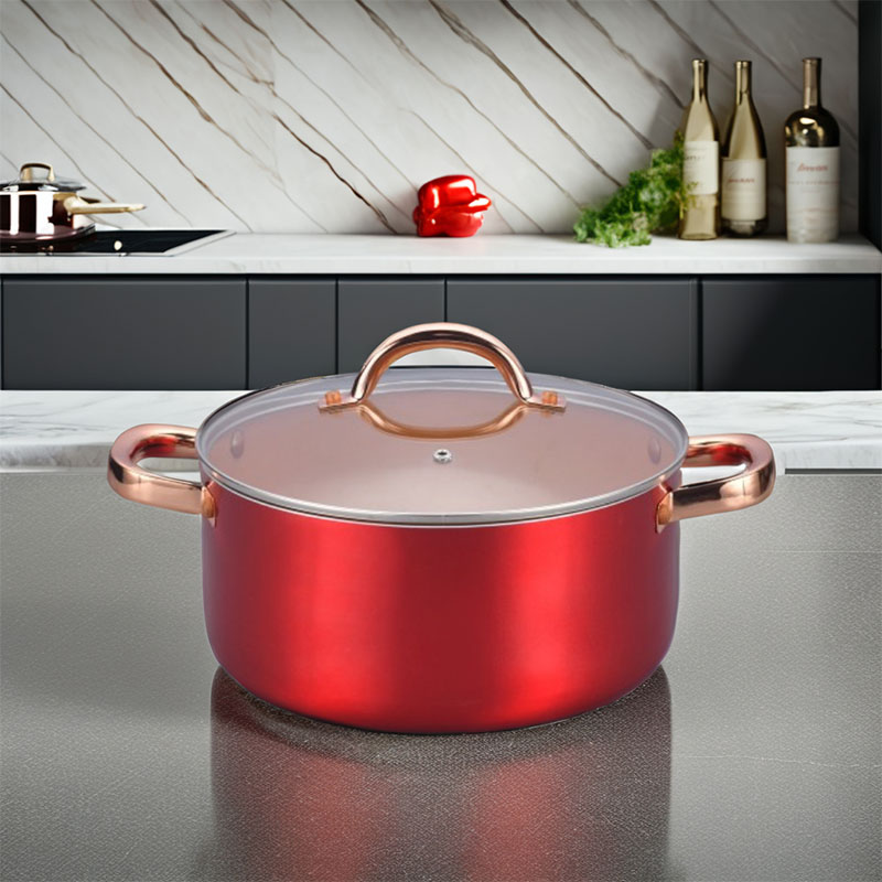 Stainless Steel Copper Cooking Pots Pressed Cookware
