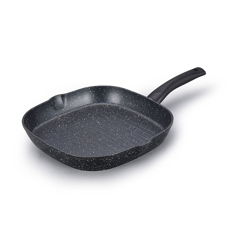 Black Fashion Fireproof Non Stick Pan Set Forged Cookware