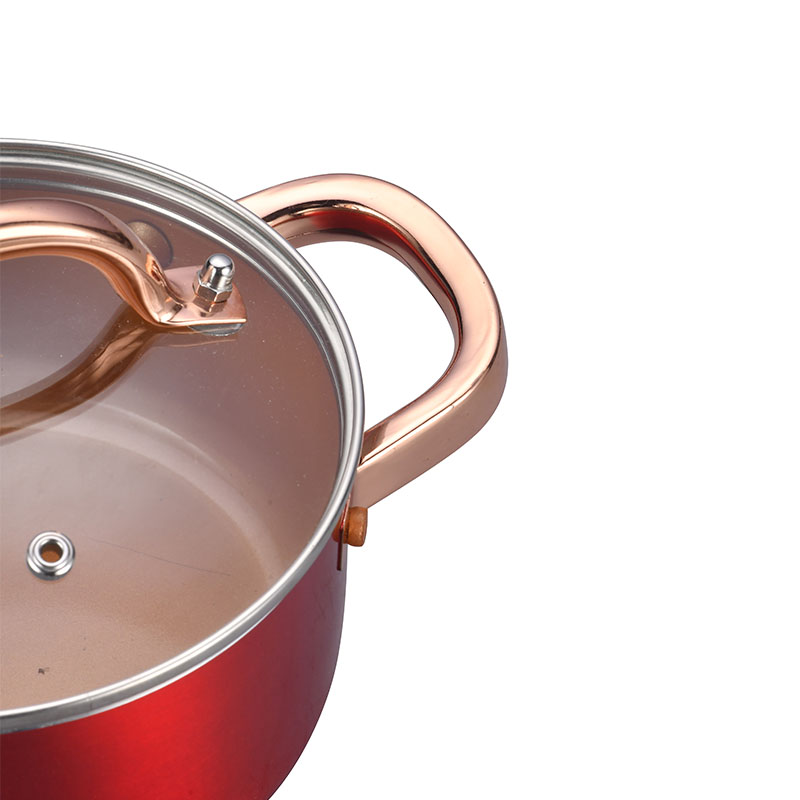 Stainless Steel Copper Cooking Pots Pressed Cookware