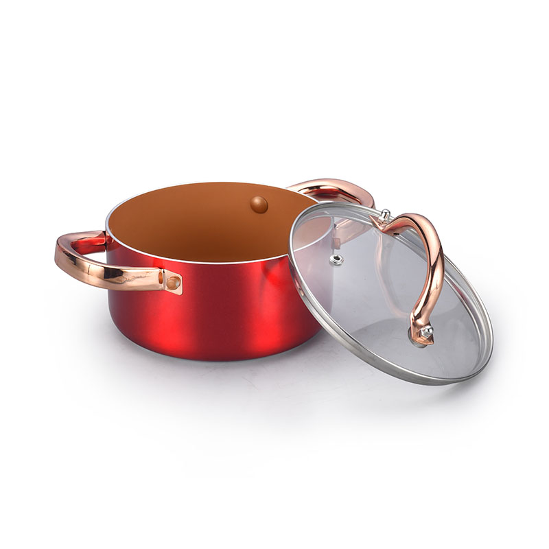 Stainless Steel Copper Cooking Pots Pressed Cookware