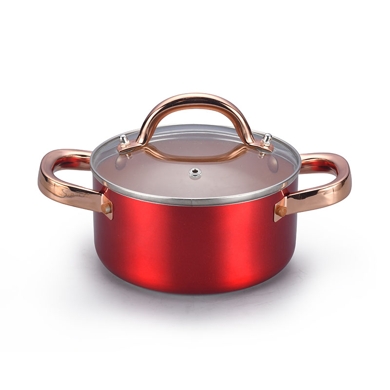 Stainless Steel Copper Cooking Pots Pressed Cookware
