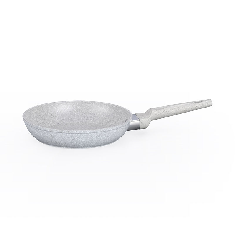 Soft Touch Kitchenware Set Forged Cookware with Marble Wood Grain
