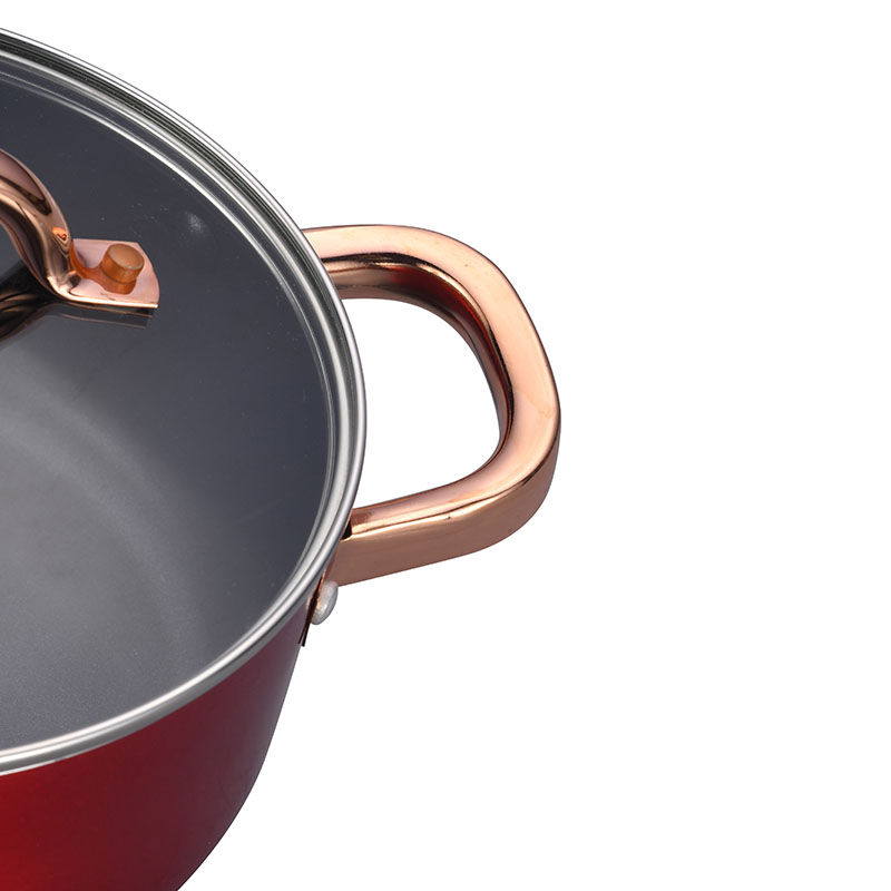 Stainless Steel Copper Cooking Pots Pressed Cookware