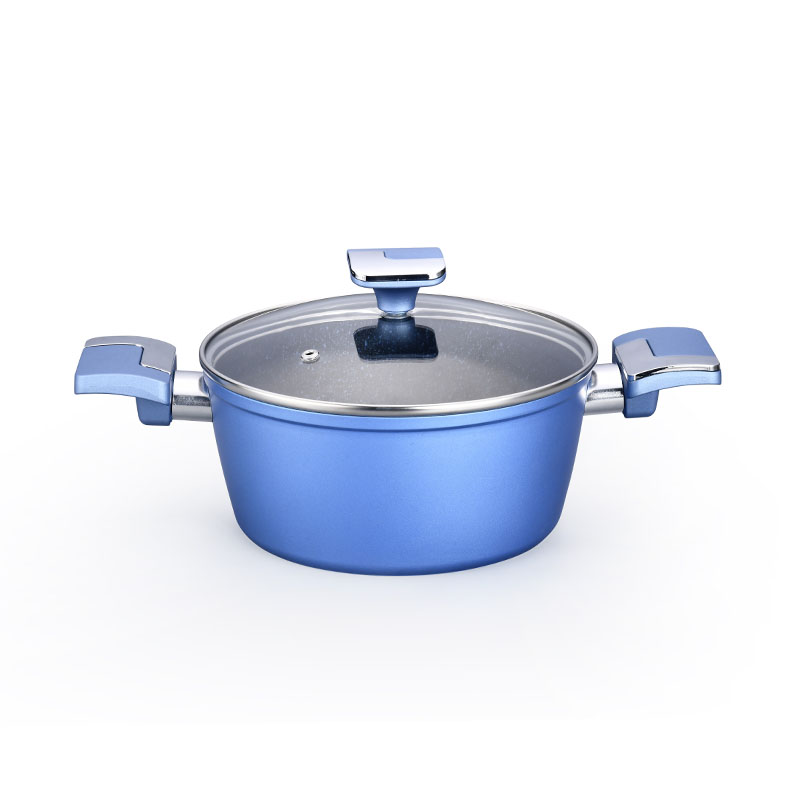 Non Stick Heat-Resistant Outer Layer Forged Aluminium Cooking Pot Cookware