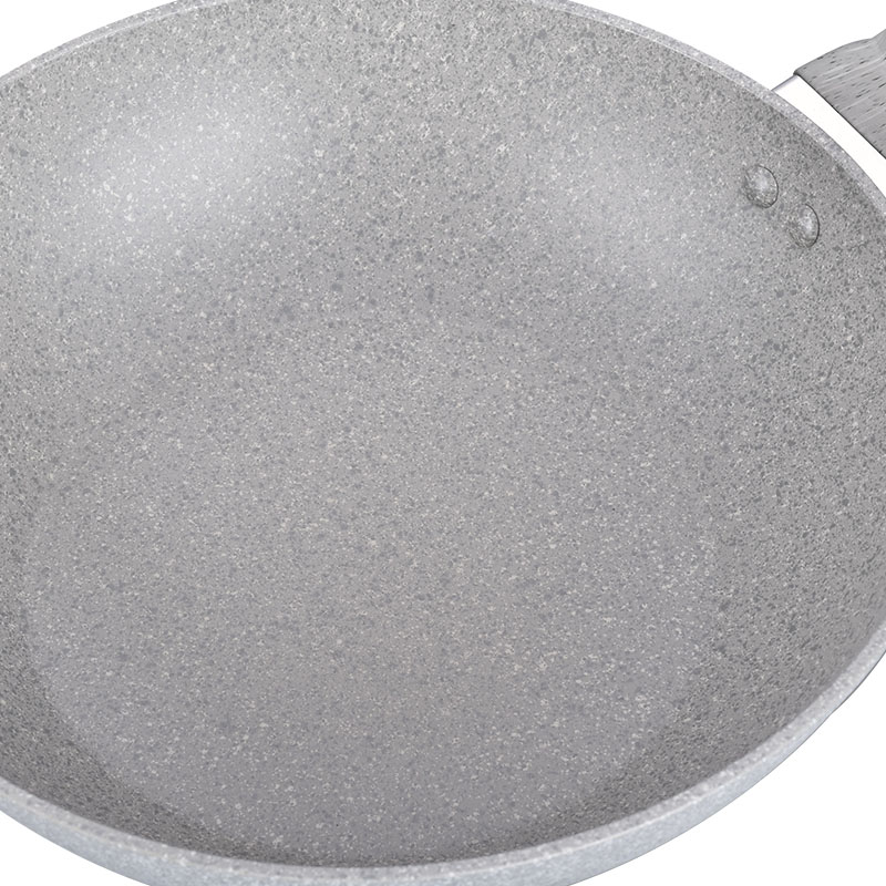 Soft Touch Kitchenware Set Forged Cookware with Marble Wood Grain