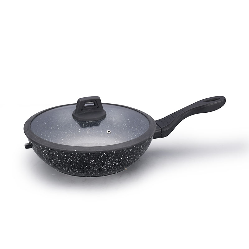 Black Fashion Fireproof Non Stick Pan Set Forged Cookware