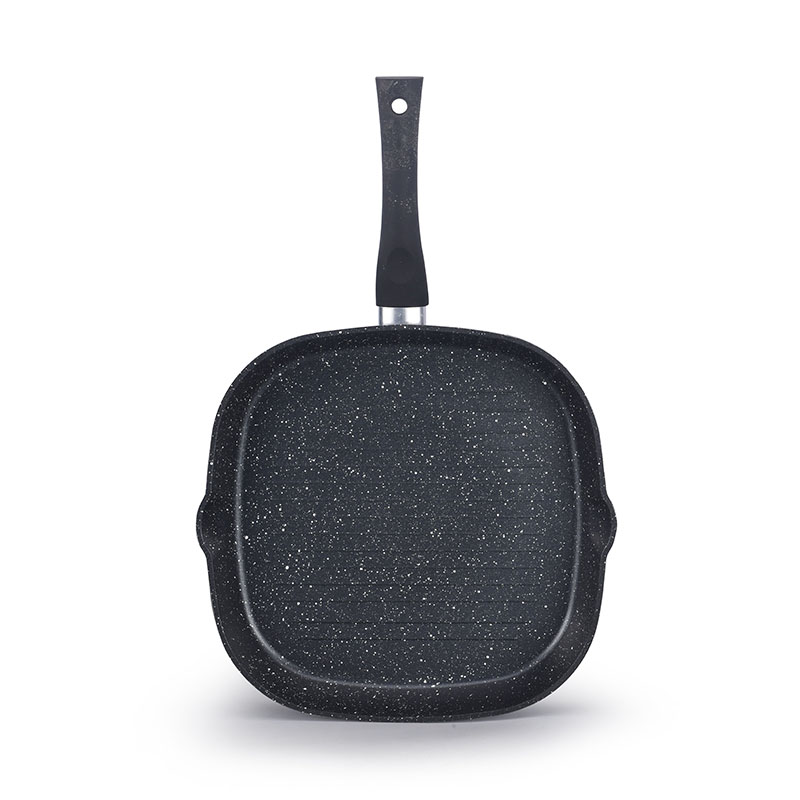 Black Fashion Fireproof Non Stick Pan Set Forged Cookware