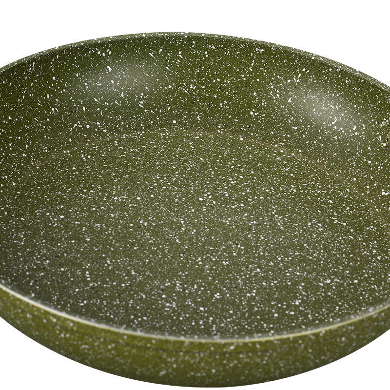 New Design Wood Grain Forged Good Non Stick Cookware