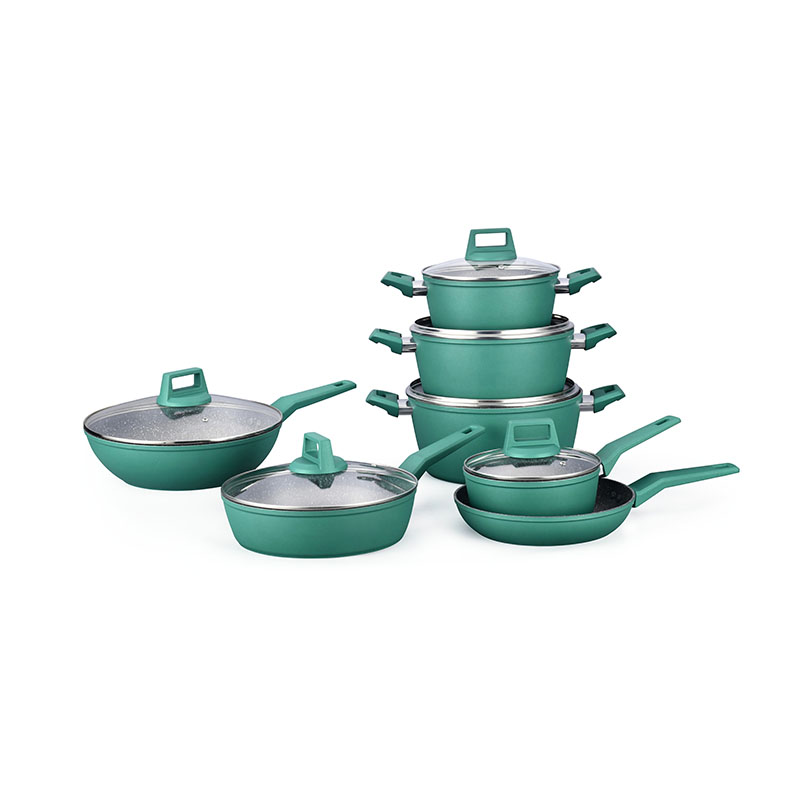 Colorful Soft Touch Forged Non Toxic Cookware