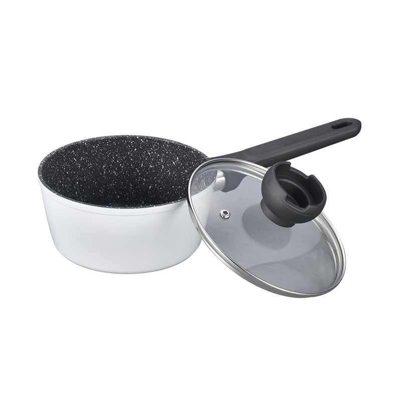Wood Grain Forged Detachable Handle Cookware with Spangle