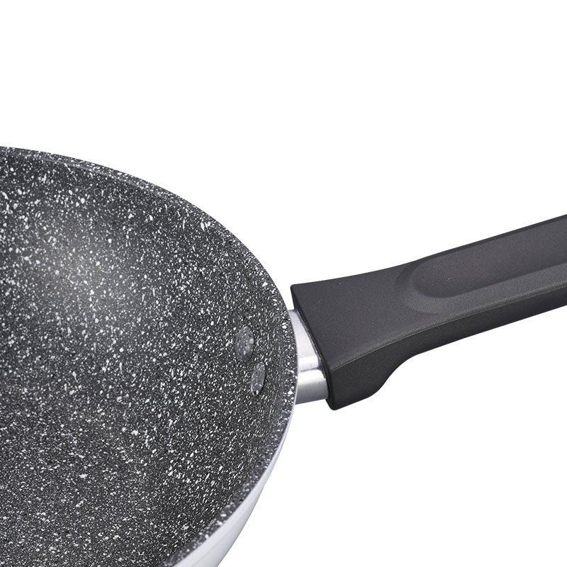 Wood Grain Forged Detachable Handle Cookware with Spangle