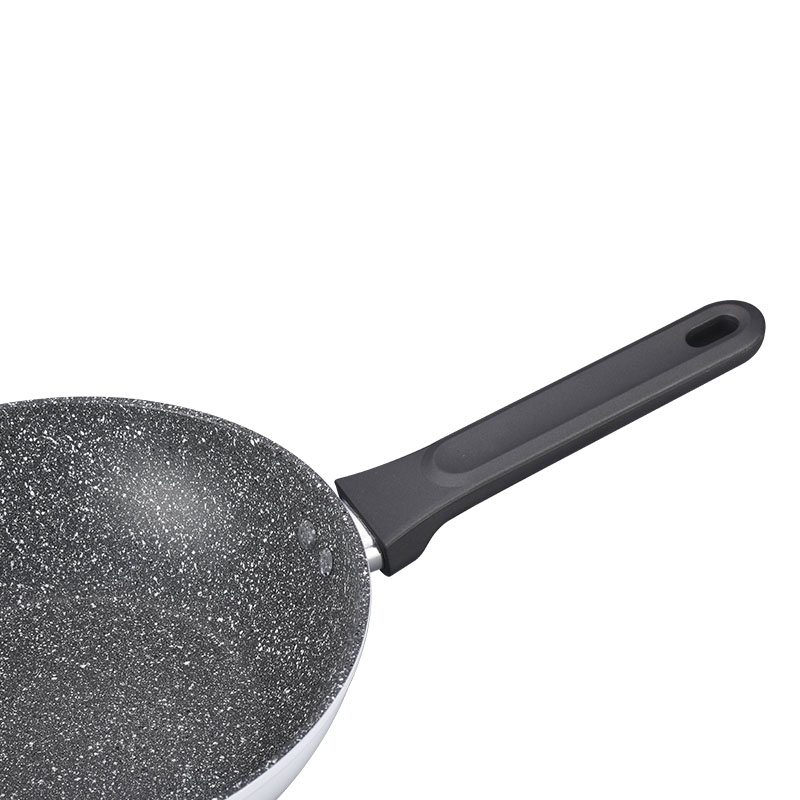 Wood Grain Forged Detachable Handle Cookware with Spangle