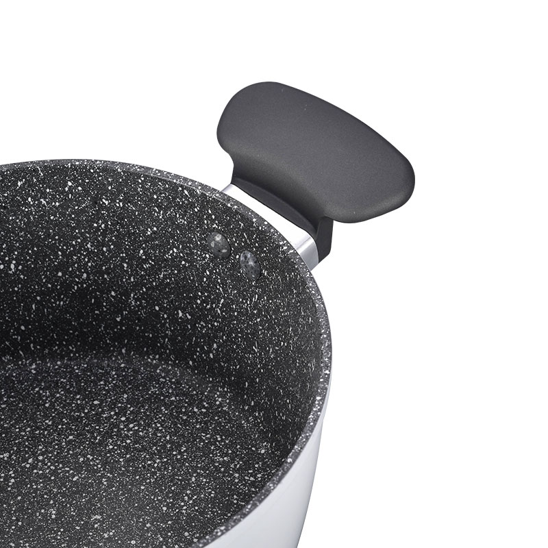Wood Grain Forged Detachable Handle Cookware with Spangle