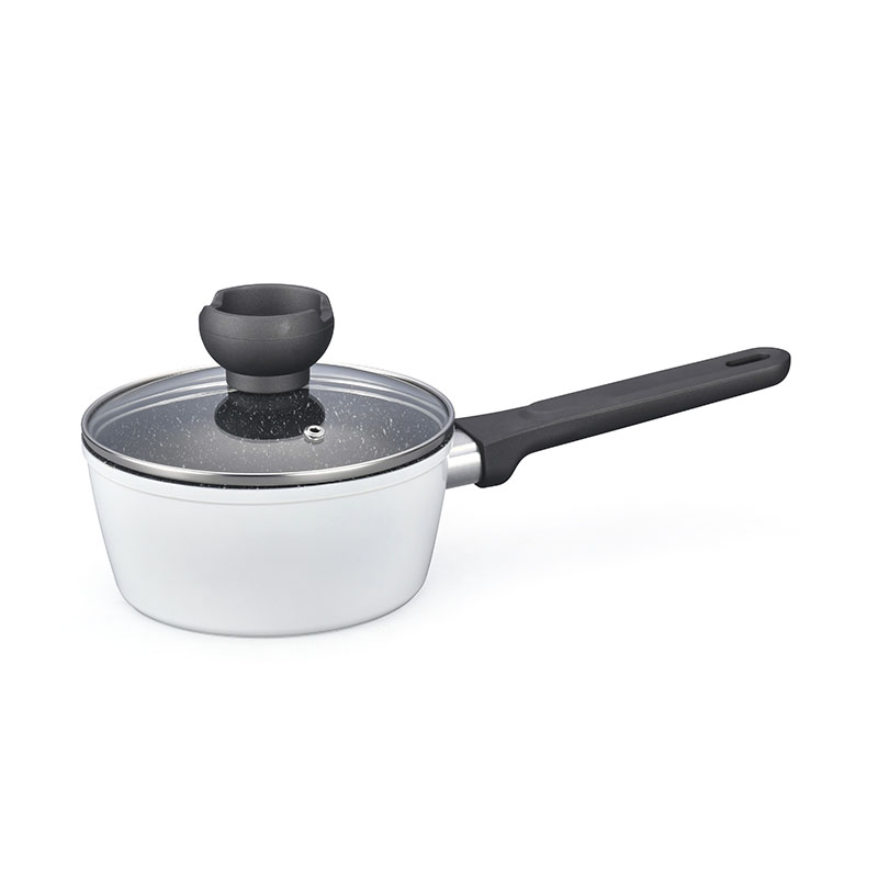 Wood Grain Forged Detachable Handle Cookware with Spangle