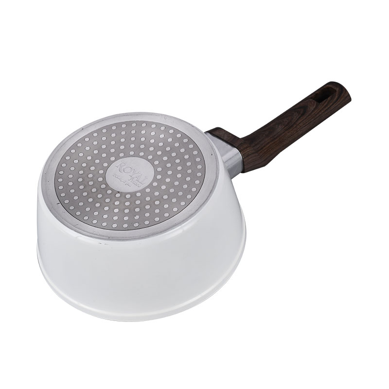 Wood Grain Pan Non Stick Forged Cookware with Spangle