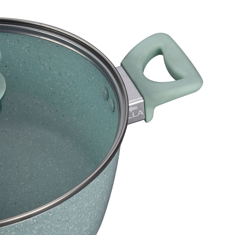 Marble Non Stick Coating Pot Pan Set Forged Cookware