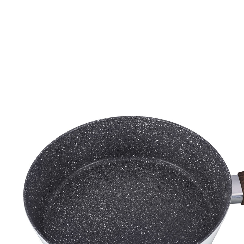 Wood Grain Pan Non Stick Forged Cookware with Spangle