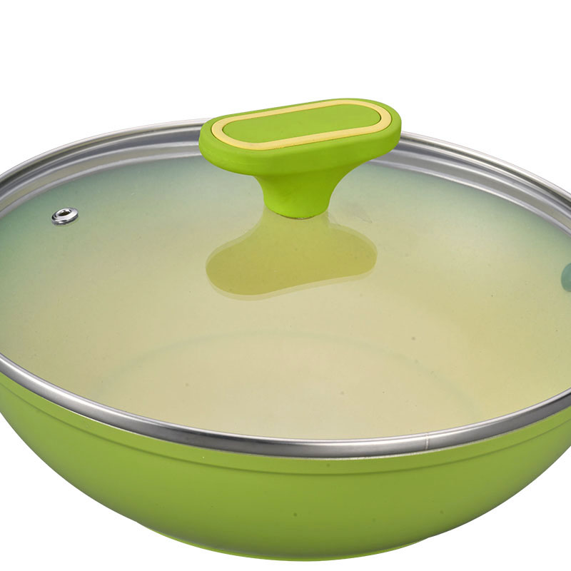 Heat-Resistant Outer Layer Kitchen Pots And Pans Set Forged Cookware