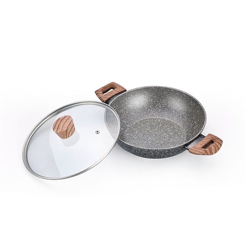 Durable Grey Stone Forged Good Non Stick Cookware Cookware