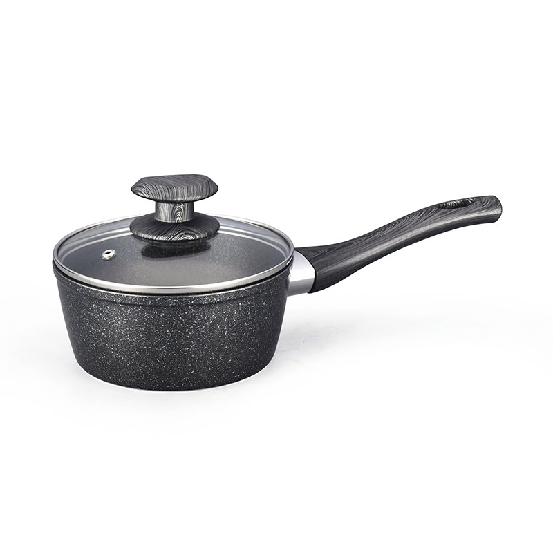Dark Grey Stone Coating Pan Pot Set Forged Cookware
