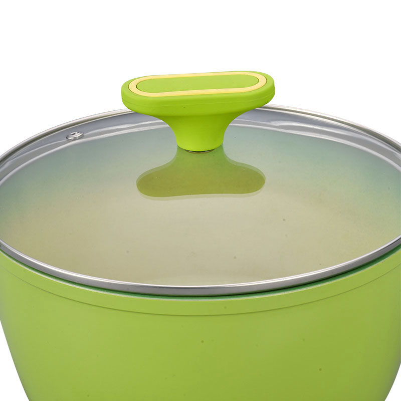 Heat-Resistant Outer Layer Kitchen Pots And Pans Set Forged Cookware