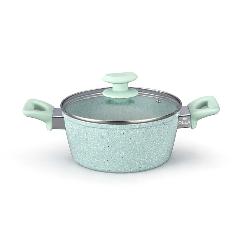 Marble Non Stick Coating Pot Pan Set Forged Cookware