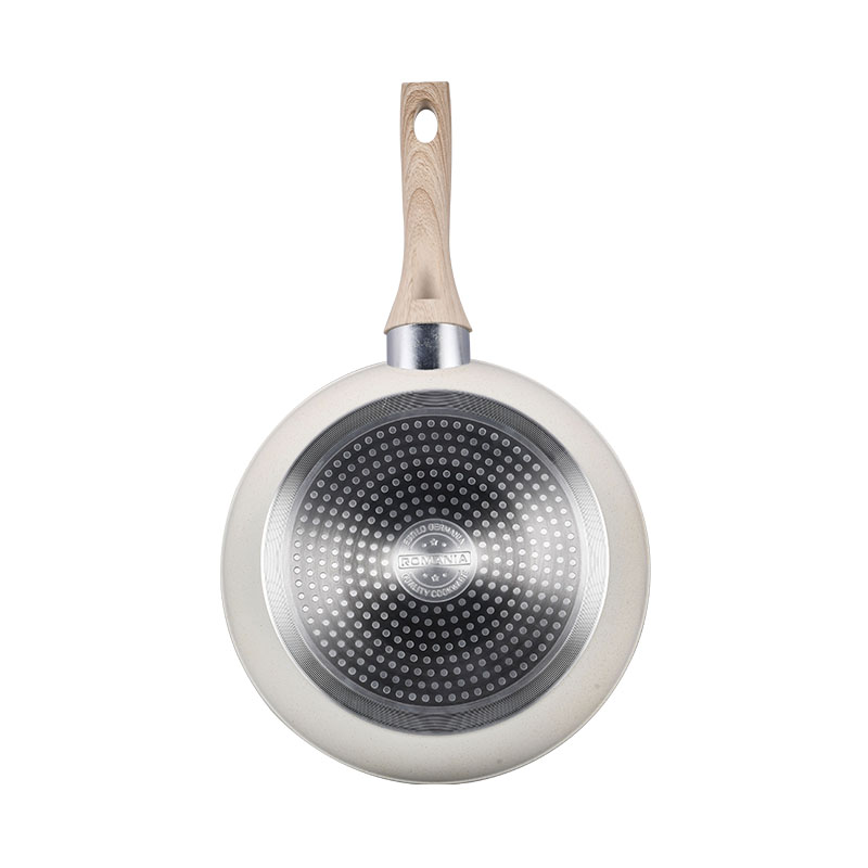 Creamy White Marble Cooking Pots And Pans Forged Cookware