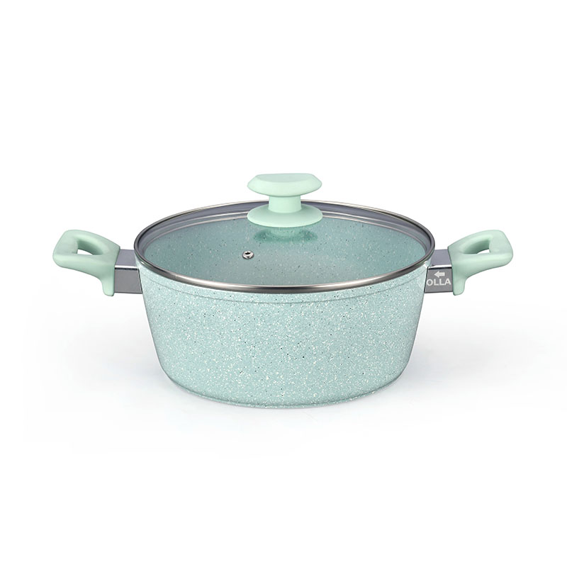 Marble Non Stick Coating Pot Pan Set Forged Cookware