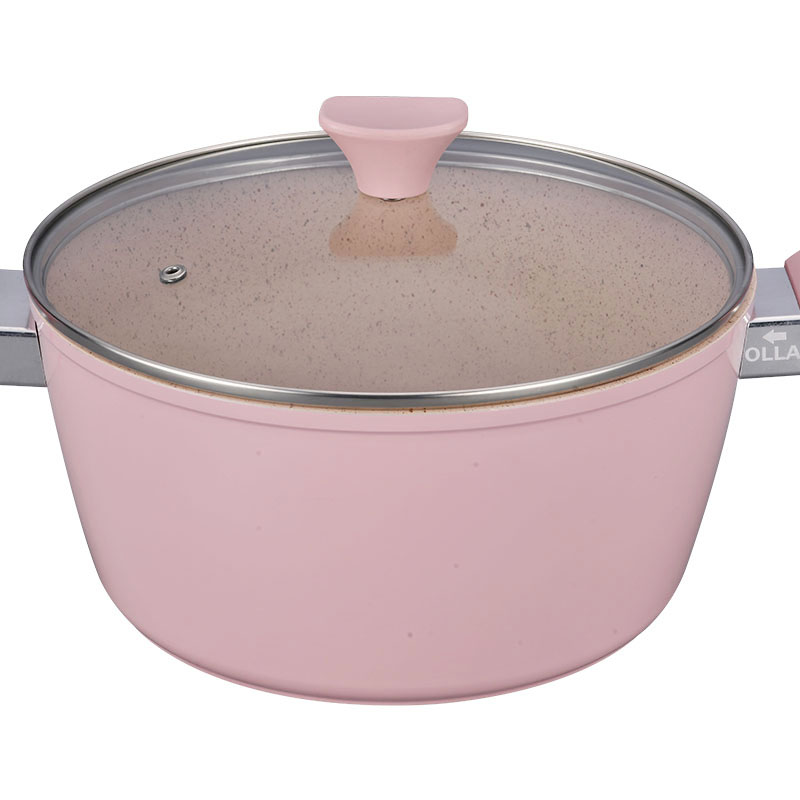 Professional Marble Heat Resistant Pan Pot Set Forged Cookware