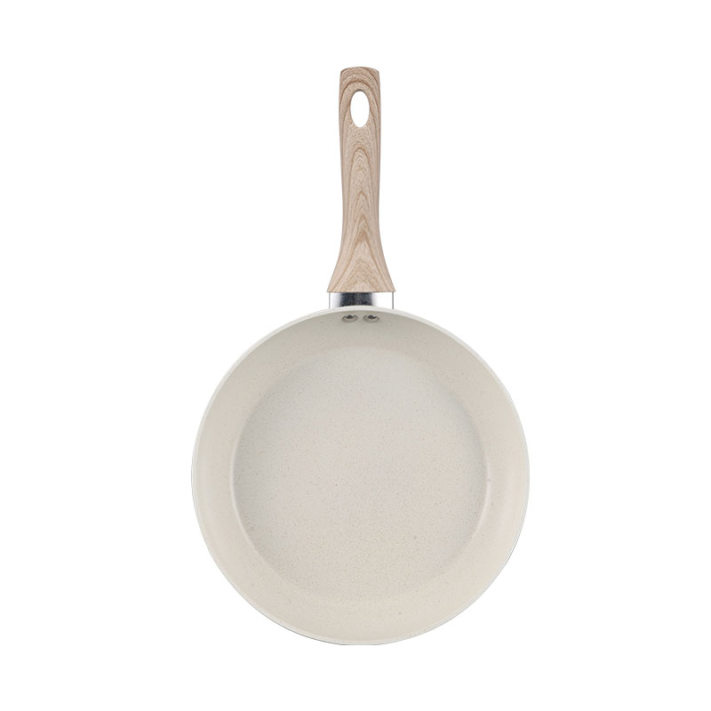 Creamy White Marble Cooking Pots And Pans Forged Cookware