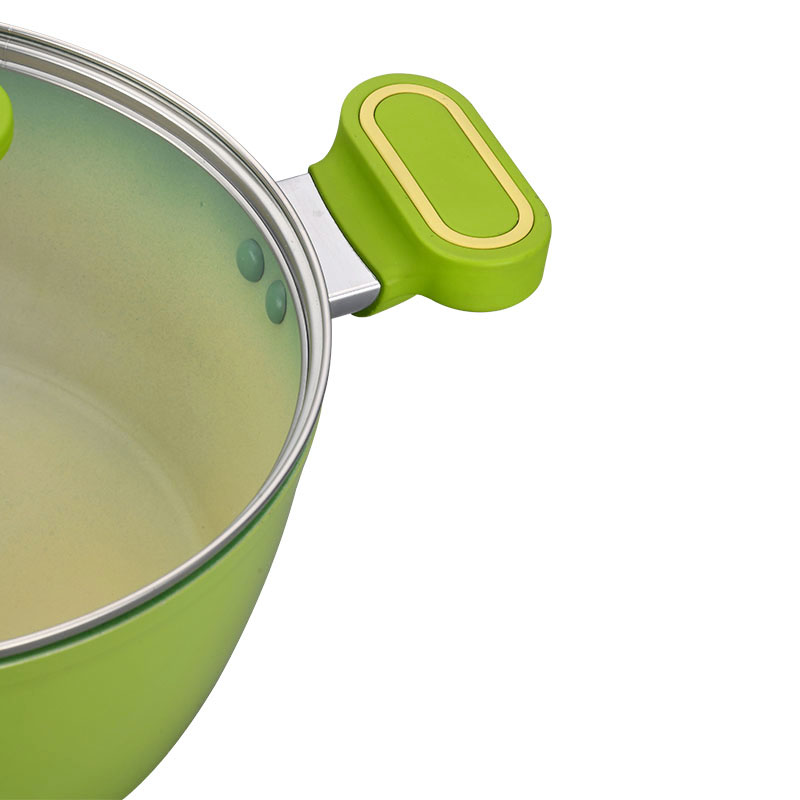 Heat-Resistant Outer Layer Kitchen Pots And Pans Set Forged Cookware