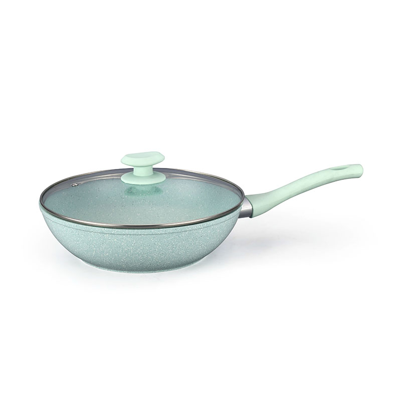Marble Non Stick Coating Pot Pan Set Forged Cookware