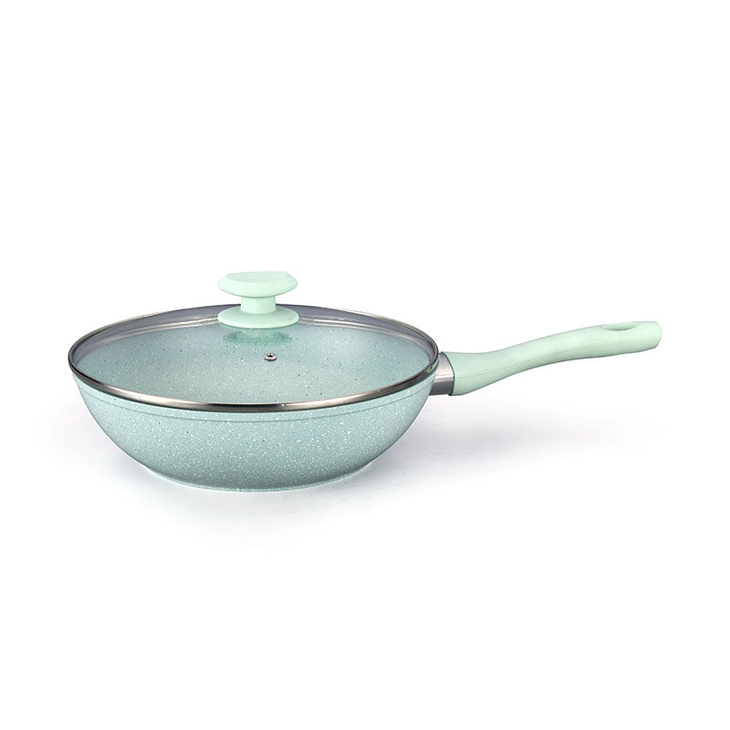 Marble Non Stick Coating Pot Pan Set Forged Cookware