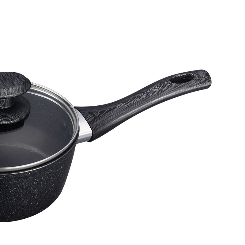 Dark Grey Stone Coating Pan Pot Set Forged Cookware