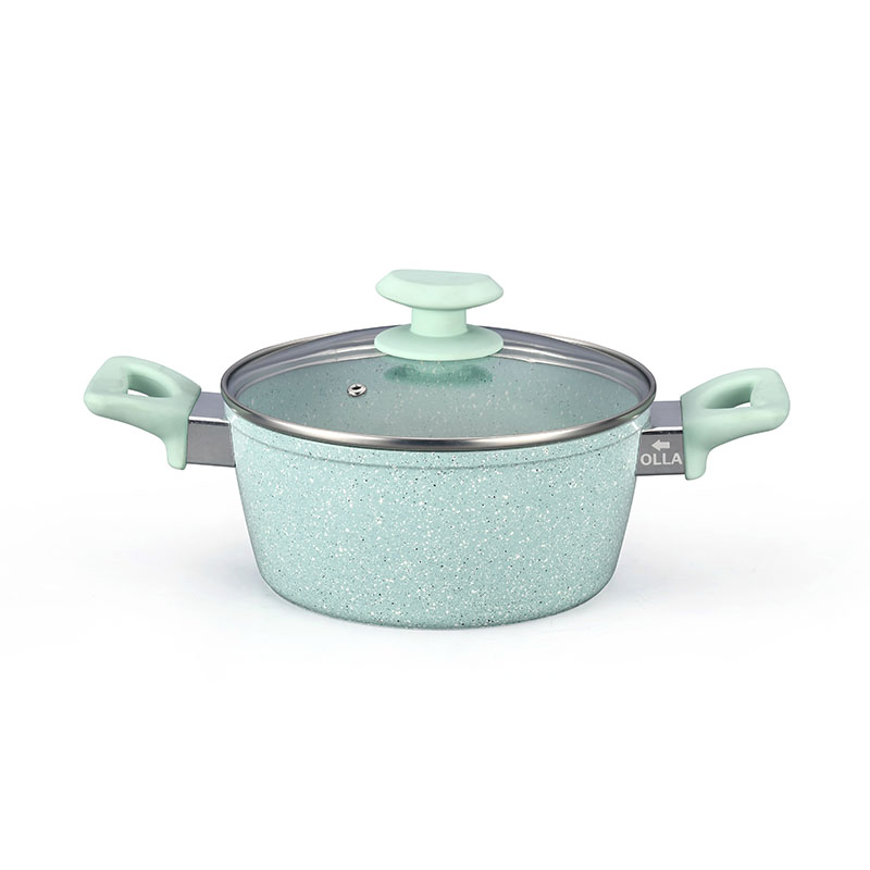 Marble Non Stick Coating Pot Pan Set Forged Cookware