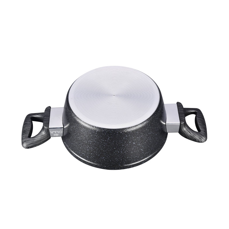 Dark Grey Stone Coating Pan Pot Set Forged Cookware