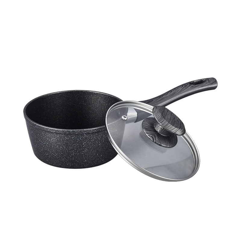 Dark Grey Stone Coating Pan Pot Set Forged Cookware
