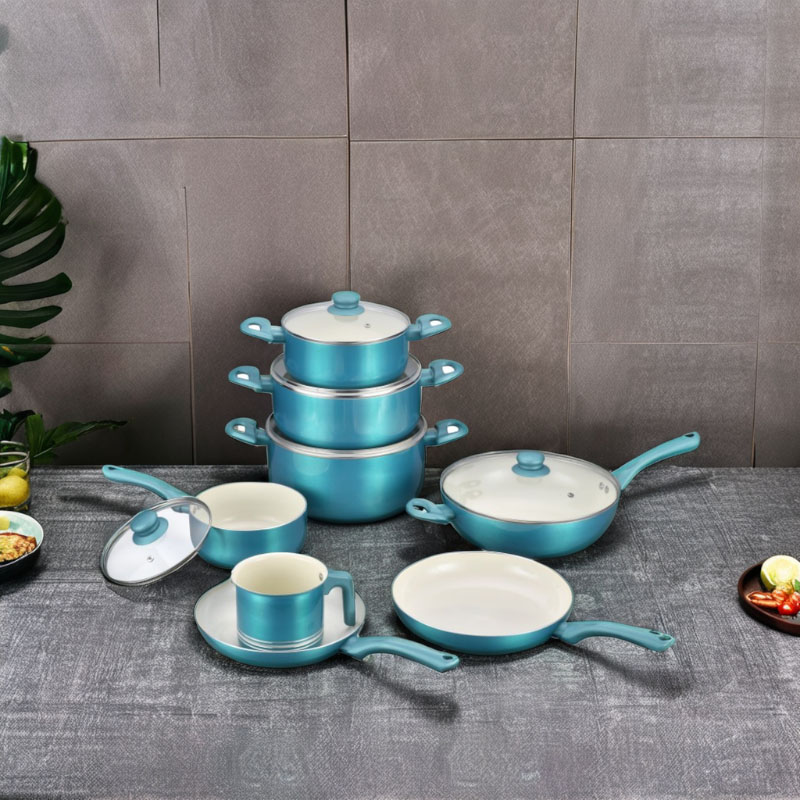 Durable Heat Resistant Panting Ceramic Cookware Set