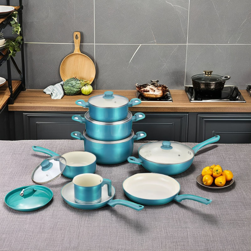 Durable Heat Resistant Panting Ceramic Cookware Set