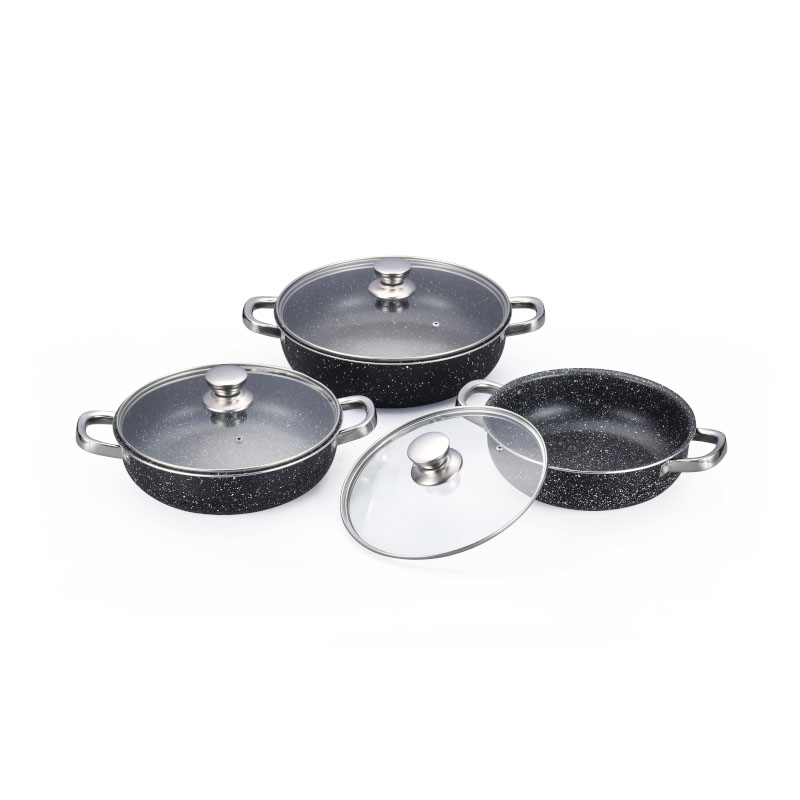 Stainless Steel Non Stick Pan Set Pressed Cookware