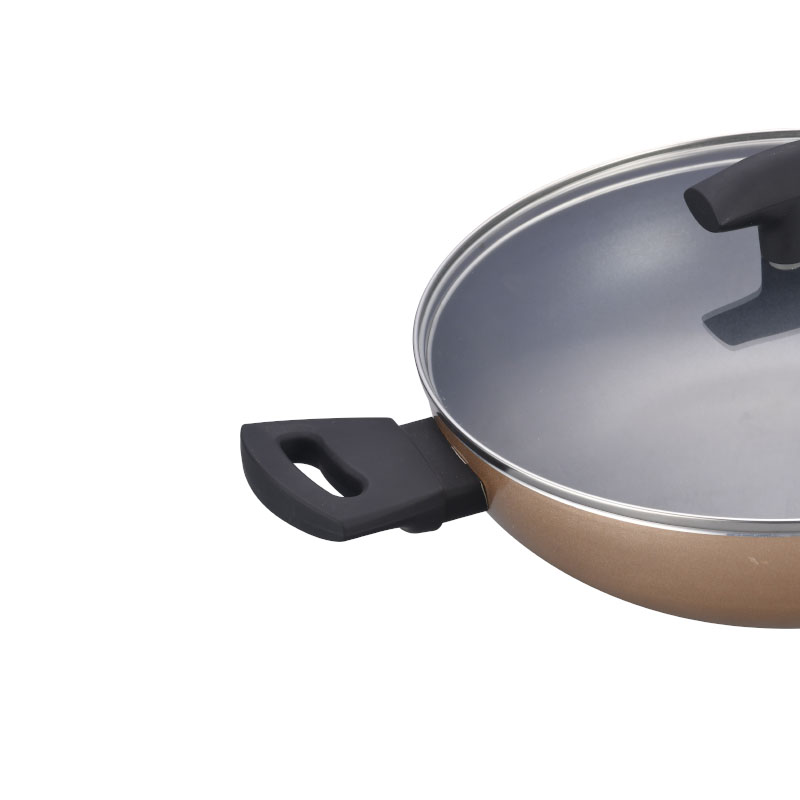 Colorful Heat Resistant Painting Kitchenware Set Pressed Cookware