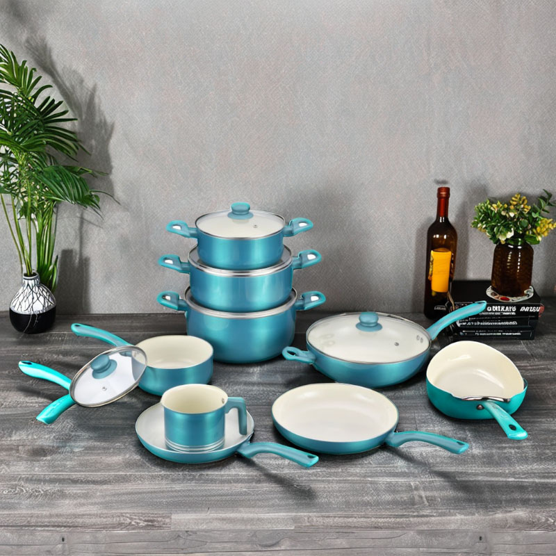 Durable Heat Resistant Panting Ceramic Cookware Set