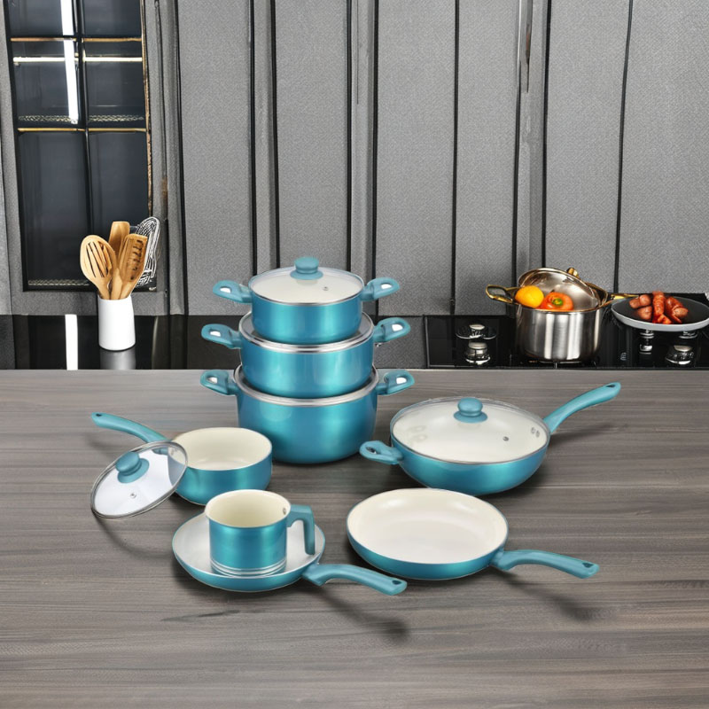 Durable Heat Resistant Panting Ceramic Cookware Set