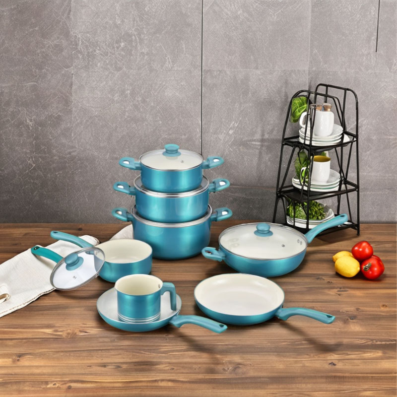 Durable Heat Resistant Panting Ceramic Cookware Set
