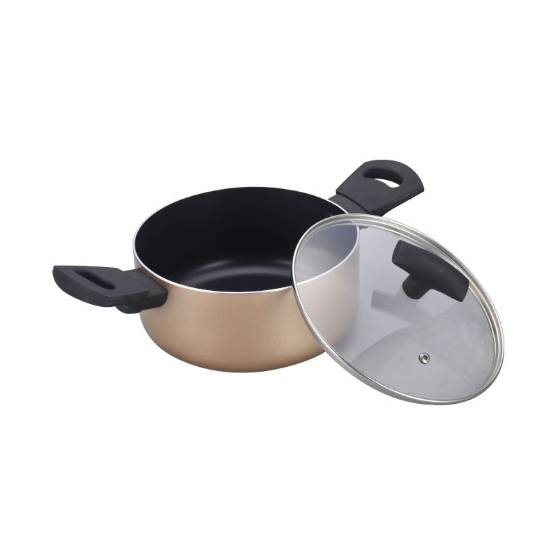 Colorful Heat Resistant Painting Kitchenware Set Pressed Cookware