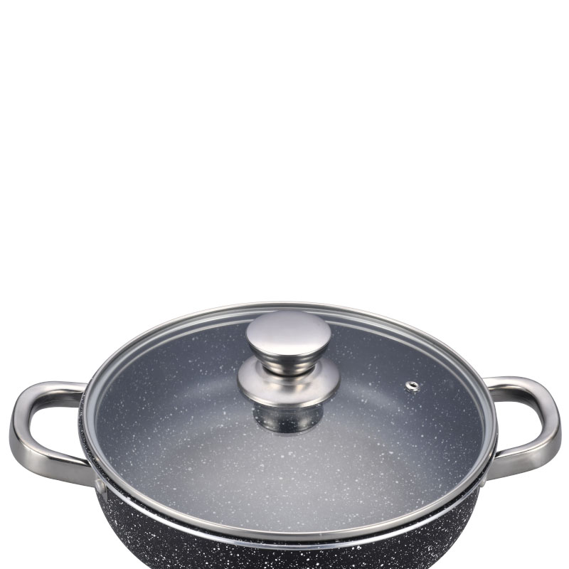 Stainless Steel Non Stick Pan Set Pressed Cookware