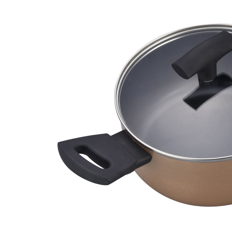 Colorful Heat Resistant Painting Kitchenware Set Pressed Cookware